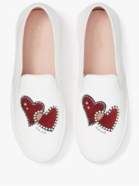 NIB Kate Space Alexia Hearts Sneakers, size 10